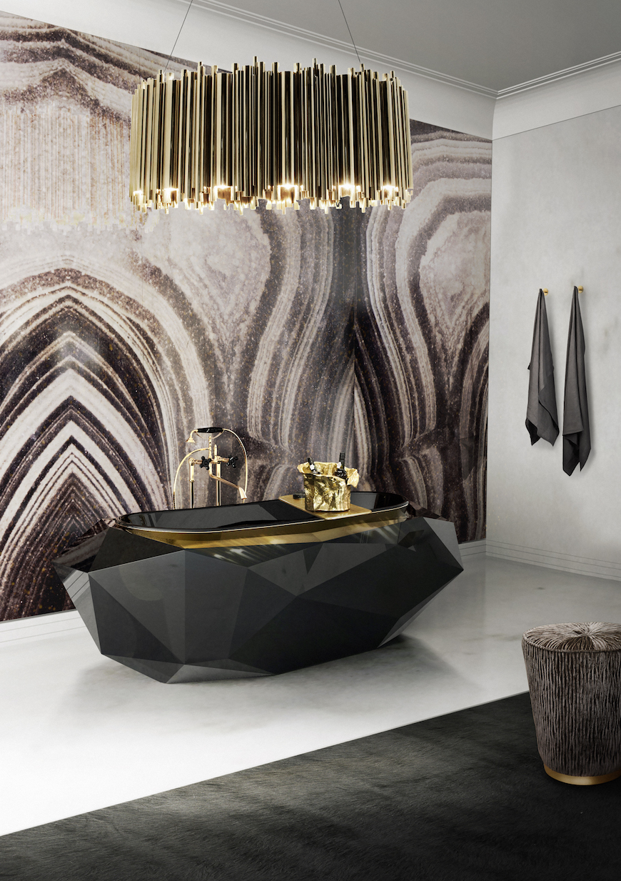 10 Lighting Design Ideas to Embellishing your Industrial Bathroom ➤To see more Luxury Bathroom ideas visit us at www.luxurybathrooms.eu #luxurybathrooms #homedecorideas #bathroomideas @BathroomsLuxury