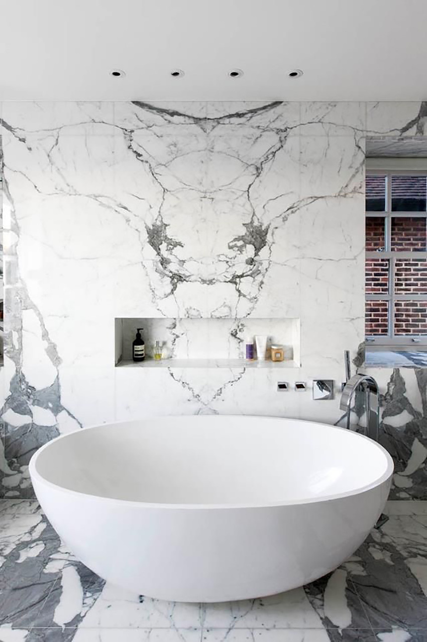 10 Sumptuous Marble Luxury Bathrooms That Will Fascinate You ➤To see more Luxury Bathroom ideas visit us at www.luxurybathrooms.eu #luxurybathrooms #homedecorideas #bathroomideas @BathroomsLuxury