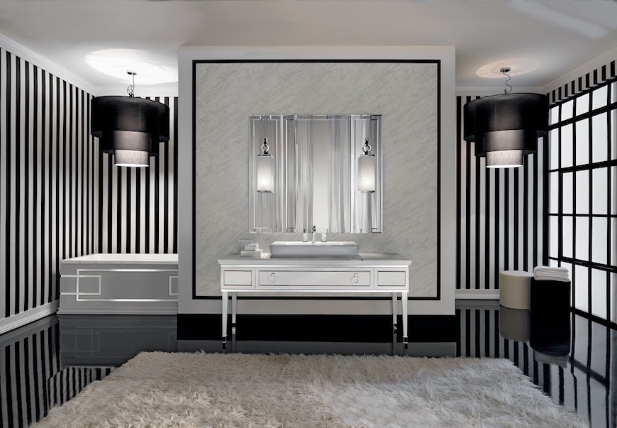 Salone del Mobile 2016: Oasis Presents Exclusive Art Deco Bathroom Designs ➤To see more Luxury Bathroom ideas visit us at www.luxurybathrooms.eu #luxurybathrooms #homedecorideas #bathroomideas @BathroomsLuxury