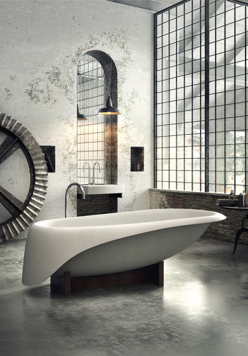 5 Industrial Bathroom Design Ideas to Glam Up your Home ➤To see more Luxury Bathroom ideas visit us at www.luxurybathrooms.eu #luxurybathrooms #homedecorideas #bathroomideas @BathroomsLuxury