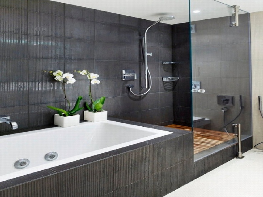 Outstanding Top 10 Black Bathroom Design Ideas ➤To see more Luxury Bathroom ideas visit us at www.luxurybathrooms.eu #luxurybathrooms #homedecorideas #bathroomideas @BathroomsLuxury