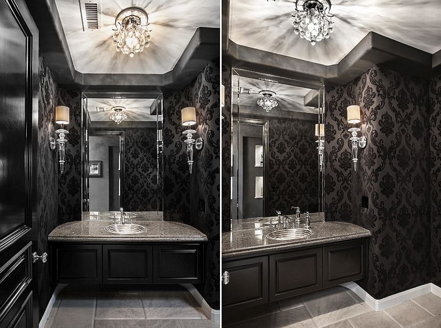 Explore Unique Modern Bathrooms In Black And White ➤To see more Luxury Bathroom ideas visit us at www.luxurybathrooms.eu #bathroom #homedecorideas #bathroomideas @BathroomsLuxury
