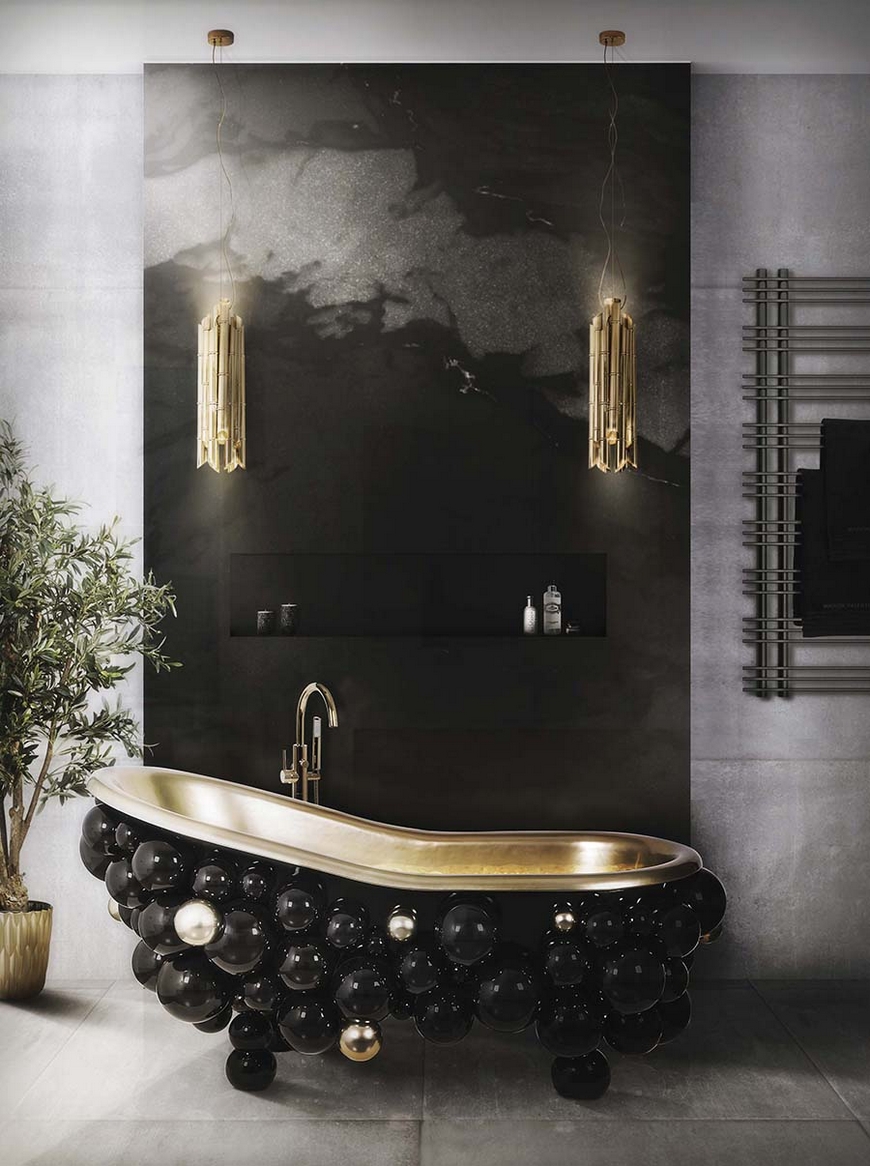 50 Unique Accessories To Make Your Bathroom Sparkle ➤ To see more news about Luxury Bathrooms in the world visit us at http://luxurybathrooms.eu/ #bathroom #interiordesign #luxurybrands @BathroomsLuxury @koket @bocadolobo @delightfulll @brabbu @essentialhomeeu @circudesign @mvalentinabath @luxxu @covethouse_
