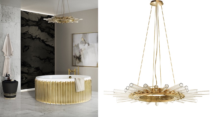 5 Unique Suspension Lamps To Enhance Luxury Bathrooms Decor ➤ To see more news about Luxury Bathrooms in the world visit us at http://luxurybathrooms.eu/ #luxurybathrooms #interiordesign #homedecor @BathroomsLuxury @bocadolobo @delightfulll @brabbu @essentialhomeeu @circudesign @mvalentinabath @luxxu @covethouse_