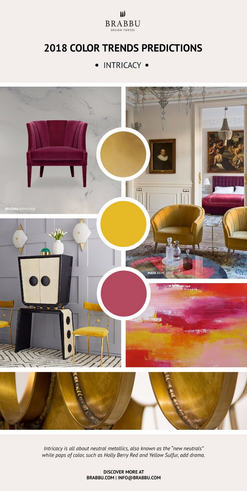 Pantone 2018 Color Trends For Your Next Design Project ➤ To see more news about Luxury Bathrooms in the world visit us at http://luxurybathrooms.eu/ #luxurybathrooms #interiordesign #homedecor @BathroomsLuxury @bocadolobo @delightfulll @brabbu @essentialhomeeu @circudesign @mvalentinabath @luxxu @covethouse_