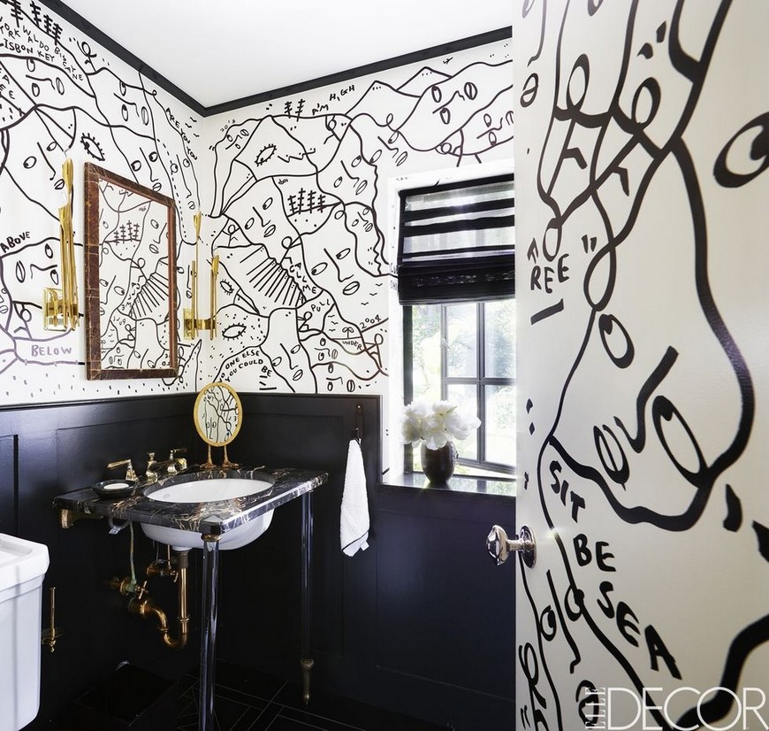 Draw Inspiration from Timeless and Glamorous Black and White Bathrooms 2