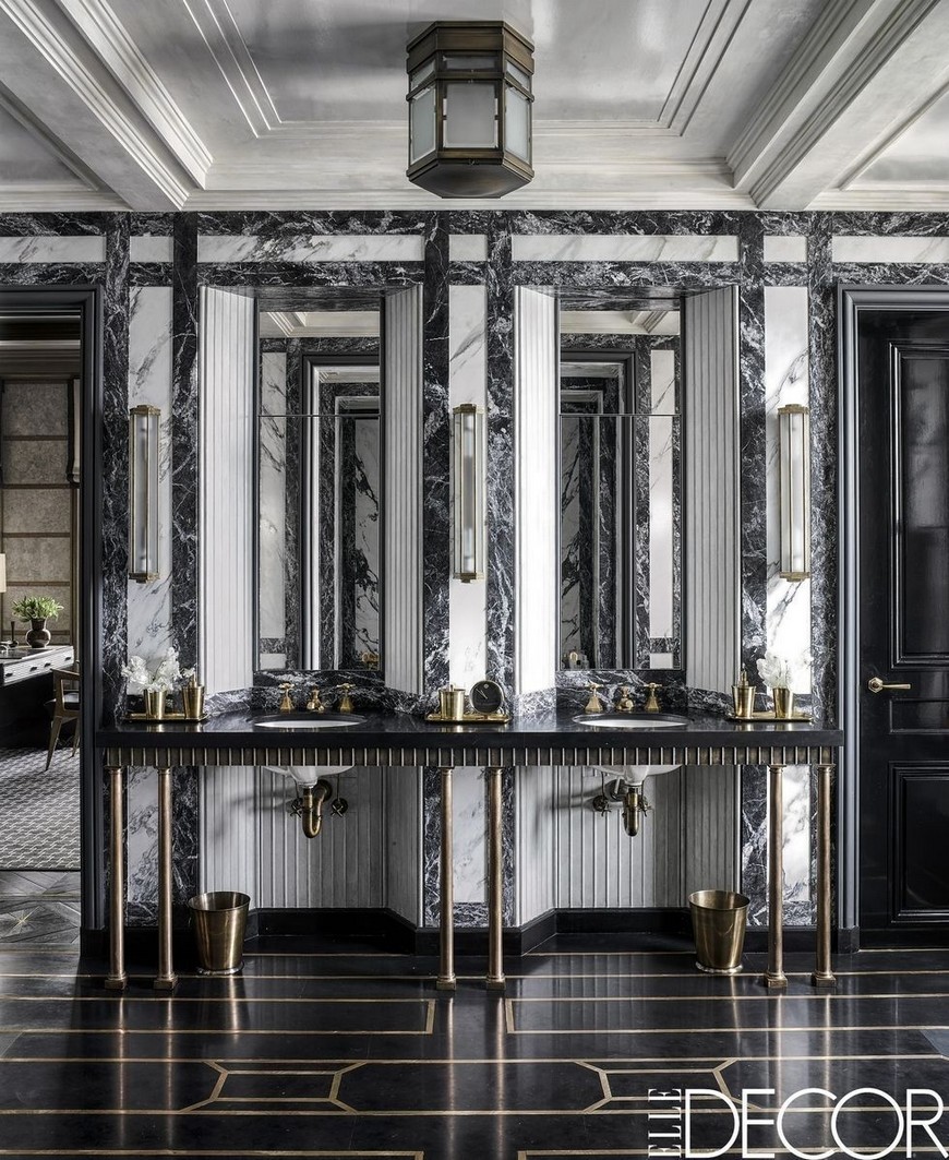 Draw Inspiration from Timeless and Glamorous Black and White Bathrooms 3