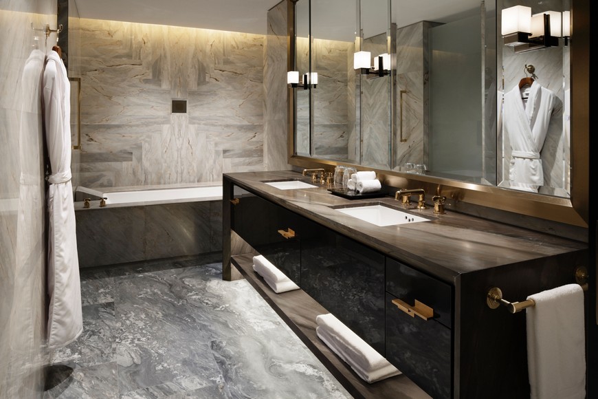 Explore the Most Intriguing Hotel Bathroom Designs by Yabu Pushelberg 12