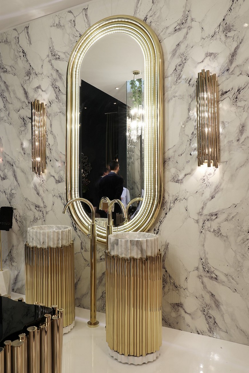 Be Inspired by Unique Bathroom Ideas Featuring Statement Mirrors 2