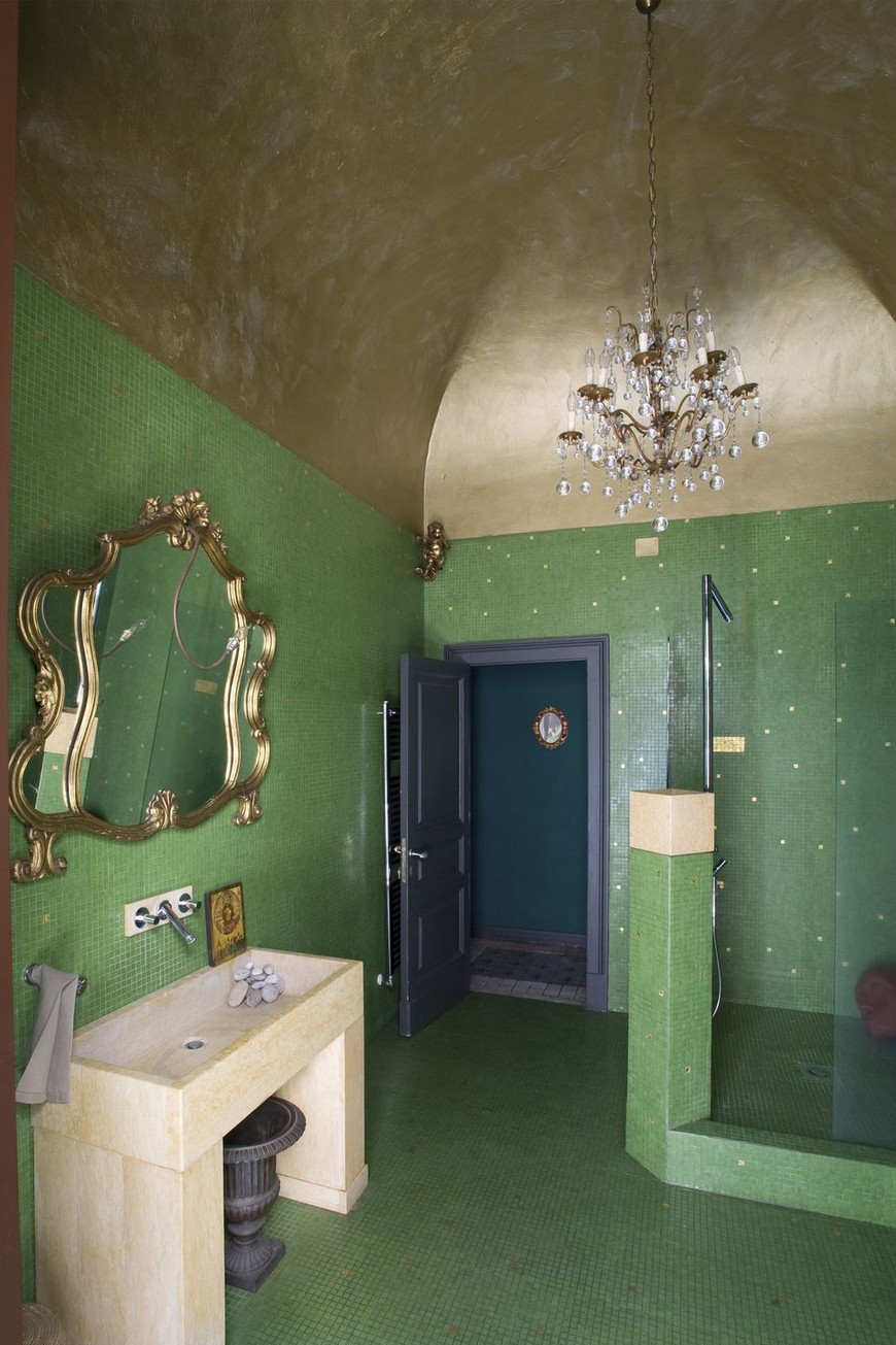 Create an Harmonious Bathroom Decor Using Different Olive Green Shades 1