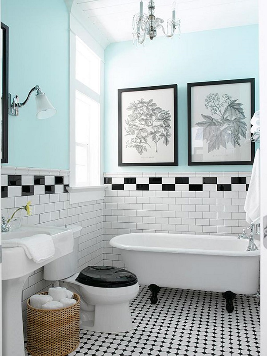 Luxury Bathroom Interior Design Ideas With Retro Tile