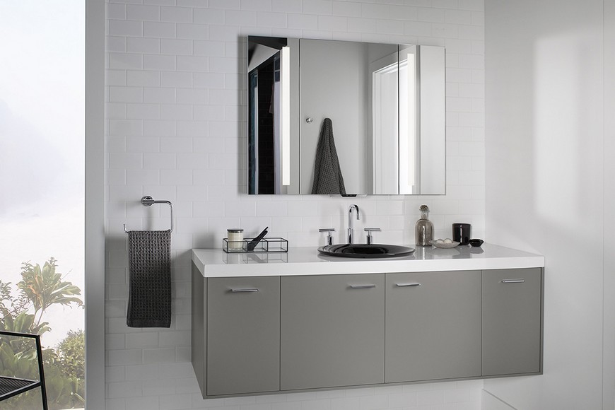 Give A High-Tech Twist To Your Bathroom Design With This Unique Mirror